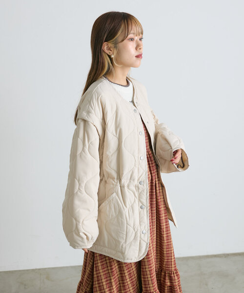 w closet（ダブルクローゼット）の「2WAYキルティングジャケット