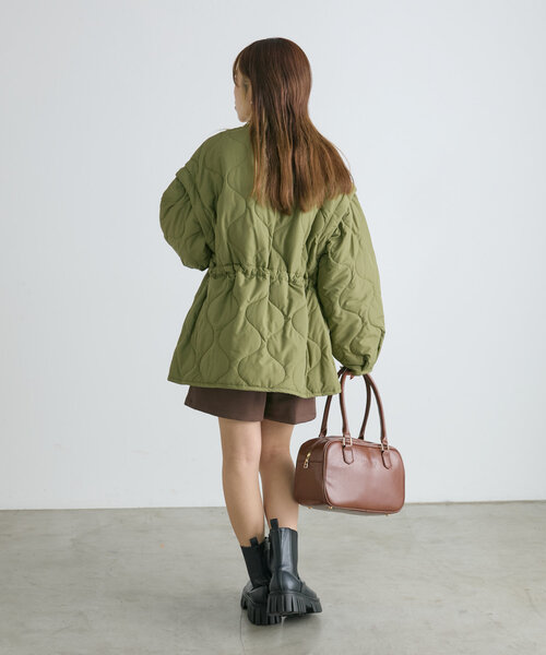 w closet（ダブルクローゼット）の「２WAYキルティングジャケット（その他アウター・レディース・オフホワイト/アイボリー/カーキ・FREE）」の20枚目の写真