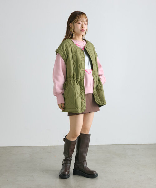 w closet（ダブルクローゼット）の「2WAYキルティングジャケット