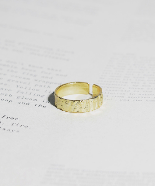 ARCHIVER(アーカイバ)の「【sterling silver】フリーサイズ 錆槌目リング(リング・レディース・シルバー/ゴールド・FREE)」の6枚目の写真