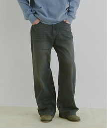 COLIN:10.5oz デニムオーバーダイ バギーパンツ