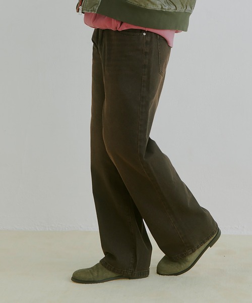 COLIN（コリン）の「COLIN:10.5oz デニムオーバーダイ バギーパンツ（デニムパンツ・メンズ・インディゴブルー/ブラック・M/L）」の10枚目の写真