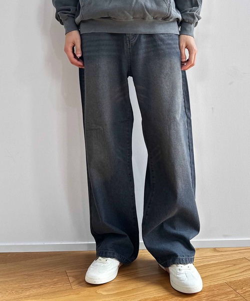 COLIN（コリン）の「COLIN:10.5oz デニムオーバーダイ バギーパンツ（デニムパンツ・メンズ・インディゴブルー/ブラック・M/L）」の19枚目の写真