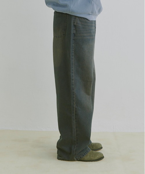 COLIN（コリン）の「COLIN:10.5oz デニムオーバーダイ バギーパンツ（デニムパンツ・メンズ・インディゴブルー/ブラック・M/L）」の17枚目の写真