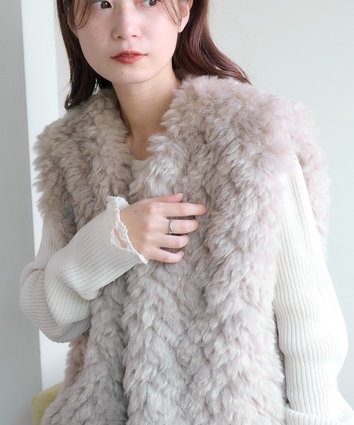 GHOSPELL（ゴスペル）の「【GHOSPELL】Tara Gillet（ベスト・レディース・グレー・SMALL）」の3枚目の写真
