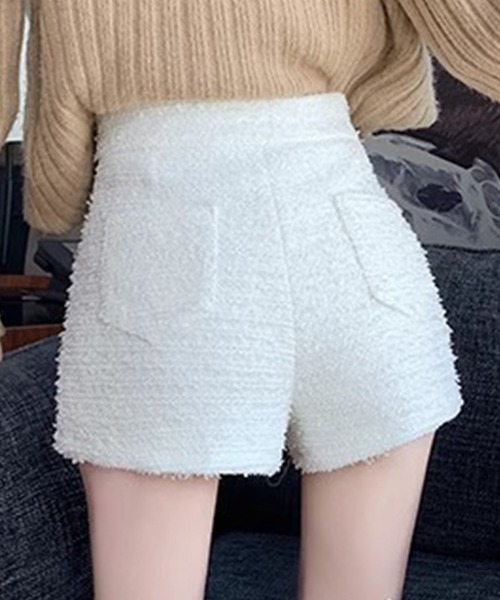 GLAMOROUS JANE(グラマラスジェーン)の「ツイードショートパンツ(その他パンツ・レディース・ホワイト/ブラック・S/M)」の5枚目の写真