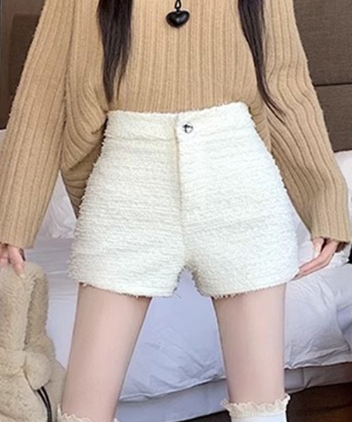 GLAMOROUS JANE(グラマラスジェーン)の「ツイードショートパンツ(その他パンツ・レディース・ホワイト/ブラック・S/M)」の3枚目の写真