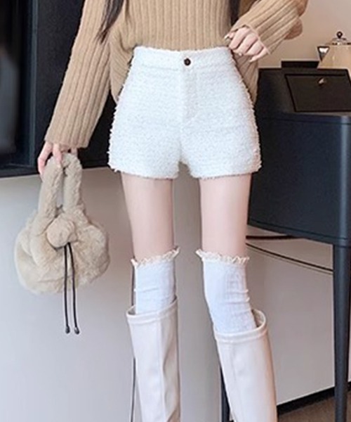 GLAMOROUS JANE(グラマラスジェーン)の「ツイードショートパンツ(その他パンツ・レディース・ホワイト/ブラック・S/M)」の10枚目の写真