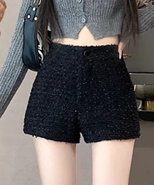 GLAMOROUS JANE(グラマラスジェーン)の「ツイードショートパンツ(その他パンツ・レディース・ホワイト/ブラック・S/M)」の9枚目の写真