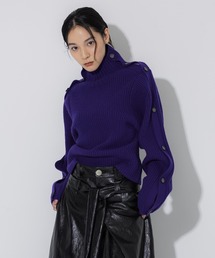 STUDIOUS - ステュディオス Merino Wool ニット セーター ハイネック 赤 STUDIOUS - ステュディオス Merino Wool ニット セーター