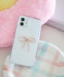 ラメリボンiPhone13/14ケース[tiny tiny(ティニーティニー)]
