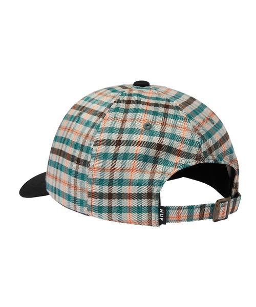 HUF(ハフ)の「SHADOW PLAID 6 PANEL CV HAT(キャップ・メンズ・ブラック/ブラウン・ONE SIZE)」の3枚目の写真