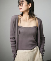 SALON adam et rope' | キュプラコットンリブカーディガン(カーディガン/ボレロ)