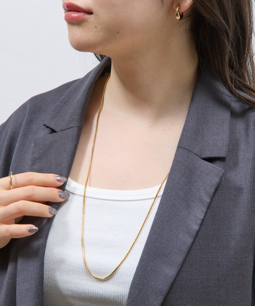 COLONY 2139（コロニートゥーワンスリーナイン）の「スイッチングチェーンマンテルロングステンレスネックレス（ネックレス・レディース・シルバー/ゴールド・FREE）」の2枚目の写真