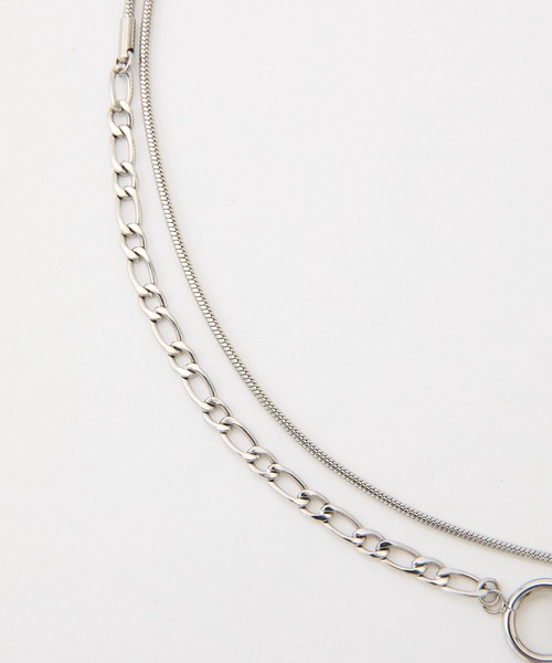 COLONY 2139（コロニートゥーワンスリーナイン）の「スイッチングチェーンマンテルロングステンレスネックレス（ネックレス・レディース・シルバー/ゴールド・FREE）」の15枚目の写真