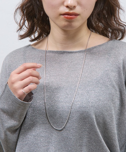 COLONY 2139（コロニートゥーワンスリーナイン）の「スイッチングチェーンマンテルロングステンレスネックレス（ネックレス・レディース・シルバー/ゴールド・FREE）」の6枚目の写真