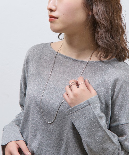 COLONY 2139（コロニートゥーワンスリーナイン）の「スイッチングチェーンマンテルロングステンレスネックレス（ネックレス・レディース・シルバー/ゴールド・FREE）」の7枚目の写真