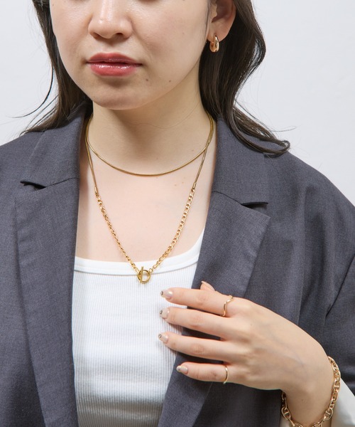 COLONY 2139（コロニートゥーワンスリーナイン）の「スイッチングチェーンマンテルロングステンレスネックレス（ネックレス・レディース・シルバー/ゴールド・FREE）」の12枚目の写真