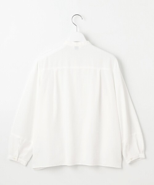J.PRESS(ジェイプレス)の「【洗える】アセVisシャドーギンガム タック ブラウス(シャツ/ブラウス・レディース・ホワイト系・11/9)」の8枚目の写真