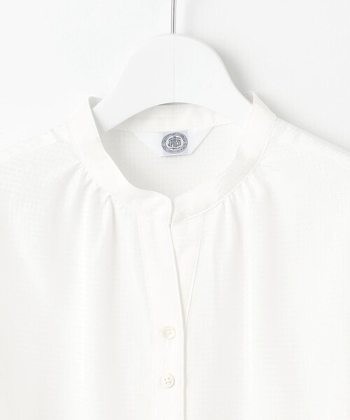 J.PRESS(ジェイプレス)の「【洗える】アセVisシャドーギンガム タック ブラウス(シャツ/ブラウス・レディース・ホワイト系・11/9)」の9枚目の写真