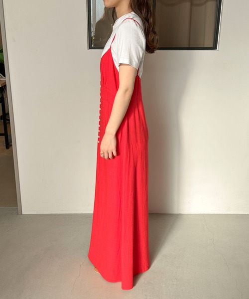 PILIT(ピリット)の「ウエストピンタック キャミワンピース(ワンピース・レディース・ブラック/レッド/ベージュ・MEDIUM)」の17枚目の写真