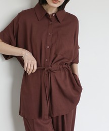 select MOCA Et（セレクトモカエト）の「【Et】Linen Mix Waist Drawstring Blouse（シャツ/ブラウス）」