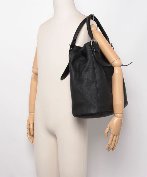 Felisi（フェリージ）の「Felisi / フェリージ：Tote Bag Strap Large LD Leather：17-60-2-LD-DS[MUS]（トートバッグ・メンズ・ブラック・FREE）」の5枚目の写真