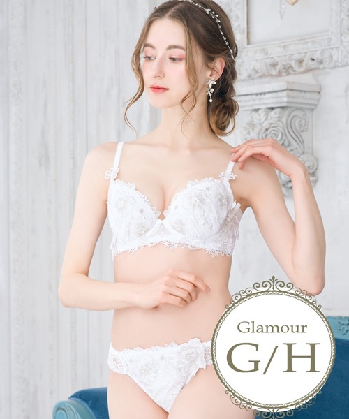 DOLCE ＆ GABBANA 小花 ランジェリー ブラジャー 40 新品 セール】GカップHカップ【しっかり美胸ブラ】すっきりブラが脇高仕様に