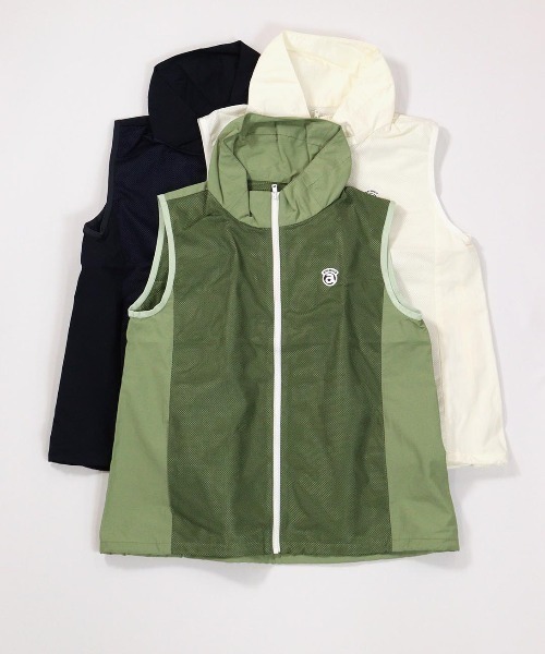 レディース バックジップ ベスト SHIPS（シップス） ベスト ジレ 「手洗い可能」バック ジップ ツイード