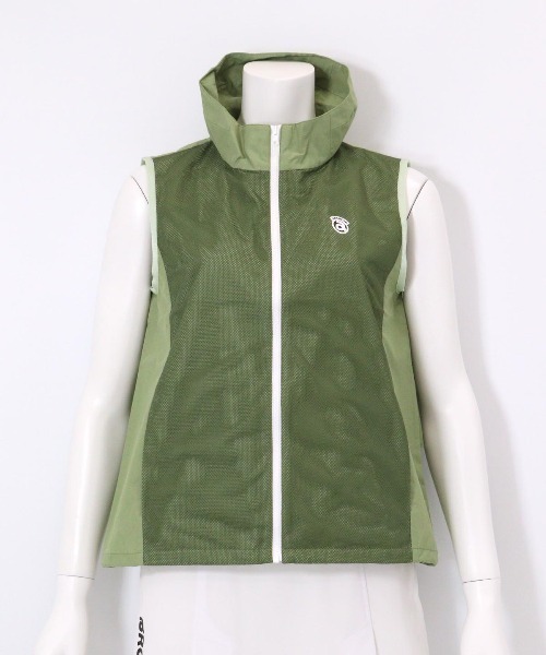 LADIES>バックティアードジップベスト