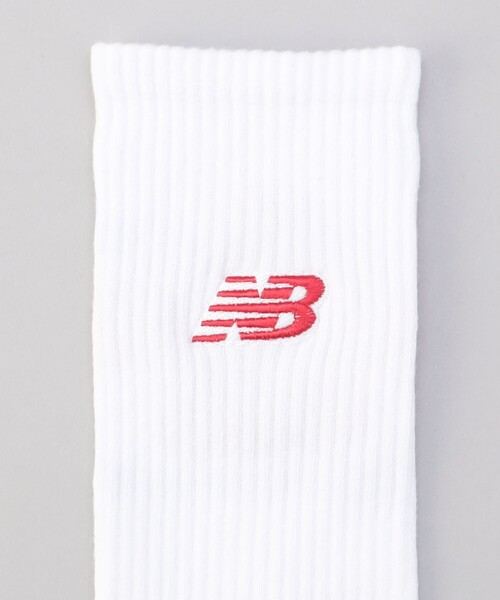 New Balance】クルー丈 ロゴ入りリブソックス（お得な2足セット