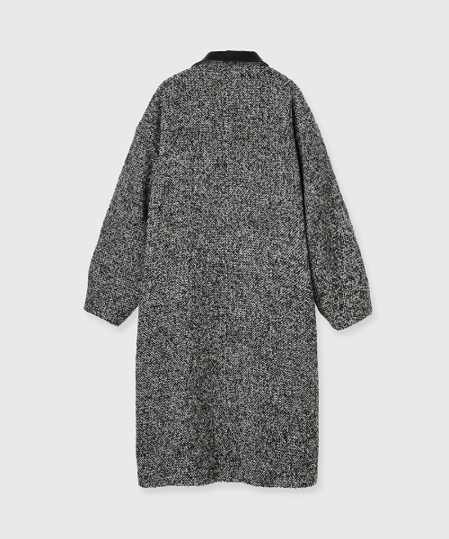 セール】TWEED LONG COAT/ツイードロングコート（ステンカラーコート