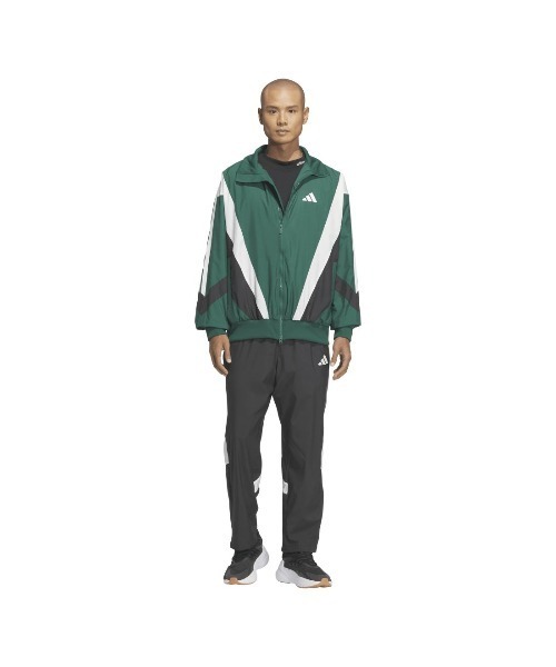adidas(アディダス)の「アディダス adidas マストハブ ルーズフィット メッシュ裏地付き フルレングス オープンヘム ウインドパンツ(その他パンツ・メンズ・ブラック/ダークブルー・M/L/LL)」の8枚目の写真