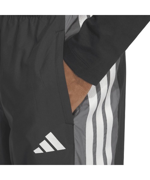 adidas(アディダス)の「アディダス adidas マストハブ ルーズフィット メッシュ裏地付き フルレングス オープンヘム ウインドパンツ(その他パンツ・メンズ・ブラック/ダークブルー・M/L/LL)」の10枚目の写真
