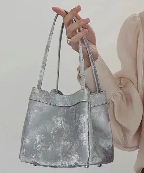 Jewelobe(ジュエローブ)の「スエードタッチスクエアミニバッグ(ハンドバッグ・レディース・イエロー/グレー/ピンク/カーキ/ブラウン・FREE)」の19枚目の写真