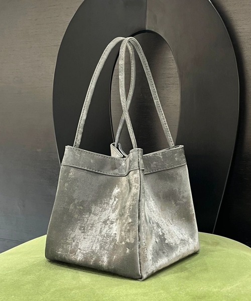 Jewelobe(ジュエローブ)の「スエードタッチスクエアミニバッグ(ハンドバッグ・レディース・イエロー/グレー/ピンク/カーキ/ブラウン・FREE)」の20枚目の写真