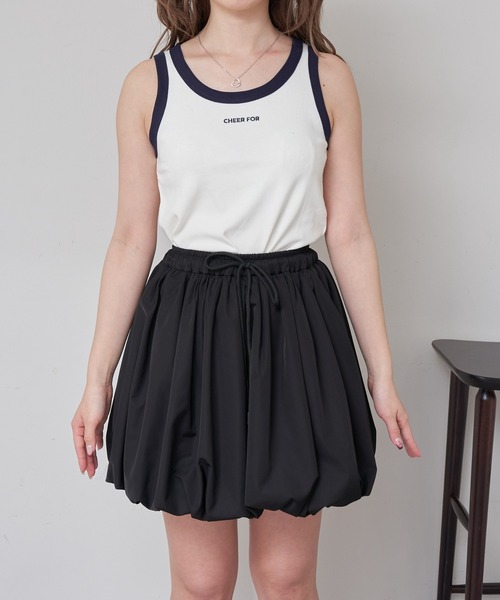 RAY CASSIN（レイカズン）の「ロゴタンクセットカーディガン（カーディガン/ボレロ・レディース・レッド系その他2/ホワイト系その他2/グレー系その他2/ネイビー・FREE）」の6枚目の写真