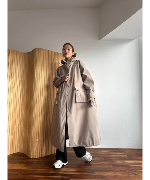 TRUNC(トランクエイティーエイト)の「Waterproof Tech Coat Ⅱ(その他アウター・レディース・ブラック/ベージュ・FREE)」の5枚目の写真