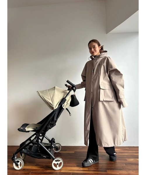 TRUNC(トランクエイティーエイト)の「Waterproof Tech Coat Ⅱ(その他アウター・レディース・ブラック/ベージュ・FREE)」の10枚目の写真