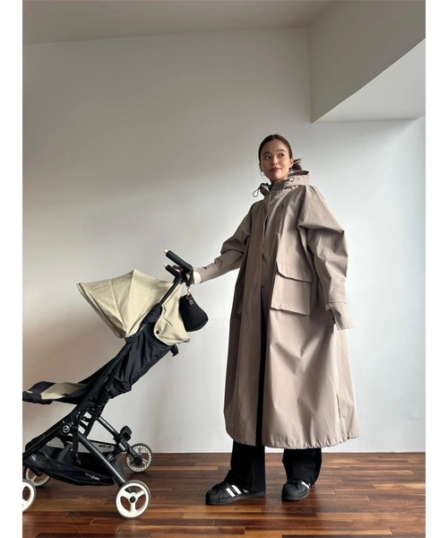 TRUNC(トランクエイティーエイト)の「Waterproof Tech Coat Ⅱ(その他アウター・レディース・ブラック/ベージュ・FREE)」の11枚目の写真