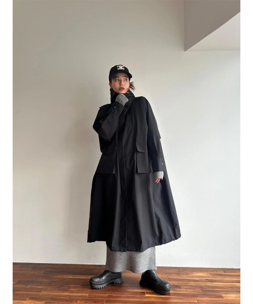 TRUNC(トランクエイティーエイト)の「Waterproof Tech Coat Ⅱ(その他アウター・レディース・ブラック/ベージュ・FREE)」の17枚目の写真
