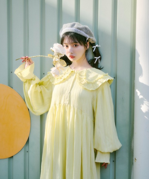 kutir（クティール）の「【クティールとレトロ】チェックリボンベレー帽（ハンチング/ベレー帽・レディース・グレー/オフホワイト/キャメル/ネイビー・FREE）」の19枚目の写真