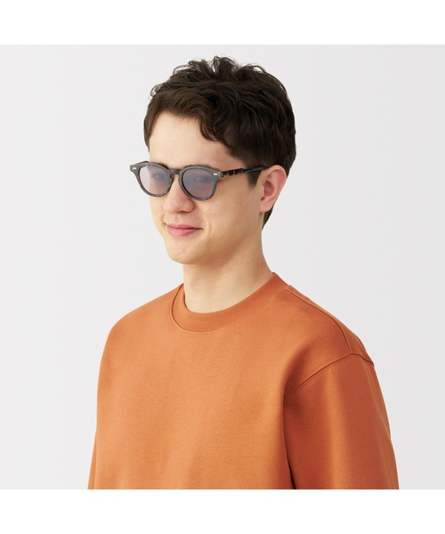 無印良品（ムジルシリョウヒン）の「ＵＶ４００カット　ボストン型　サングラス（サングラス・レディース・クリア/ライトベージュ/グレー/カーキ/ブラック/ブラウン・FREE）」の22枚目の写真