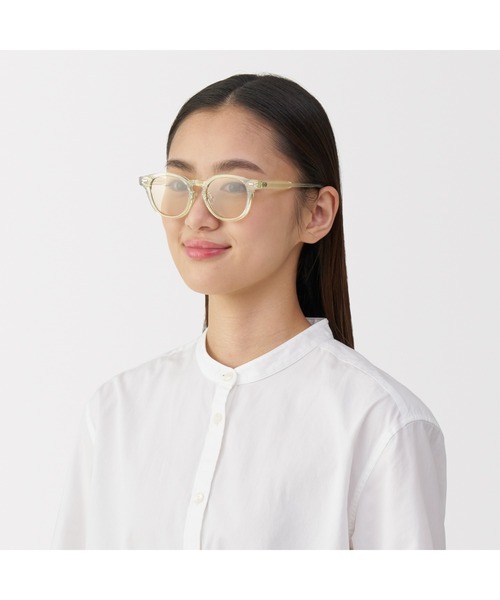 無印良品（ムジルシリョウヒン）の「ＵＶ４００カット　ボストン型　サングラス（サングラス・レディース・クリア/ライトベージュ/グレー/カーキ/ブラック/ブラウン・FREE）」の18枚目の写真