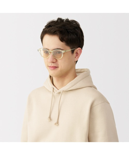 無印良品（ムジルシリョウヒン）の「ＵＶ４００カット　ボストン型　サングラス（サングラス・レディース・クリア/ライトベージュ/グレー/カーキ/ブラック/ブラウン・FREE）」の17枚目の写真