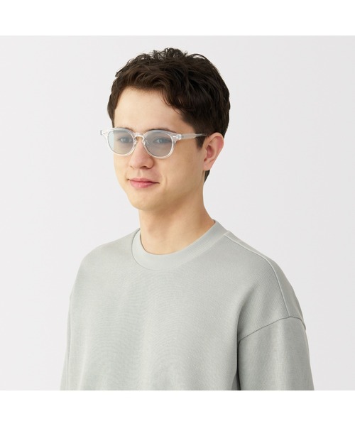 無印良品（ムジルシリョウヒン）の「ＵＶ４００カット　ボストン型　サングラス（サングラス・レディース・クリア/ライトベージュ/グレー/カーキ/ブラック/ブラウン・FREE）」の7枚目の写真