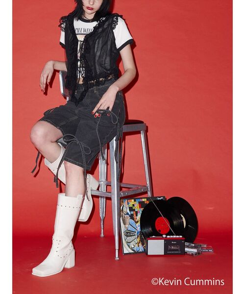 jouetie(ジュエティ)の「【KevinCummins×jouetie】フィットフォトTシャツ(Tシャツ/カットソー・レディース・ブラウン/オフホワイト/ブラック・MEDIUM)」の9枚目の写真