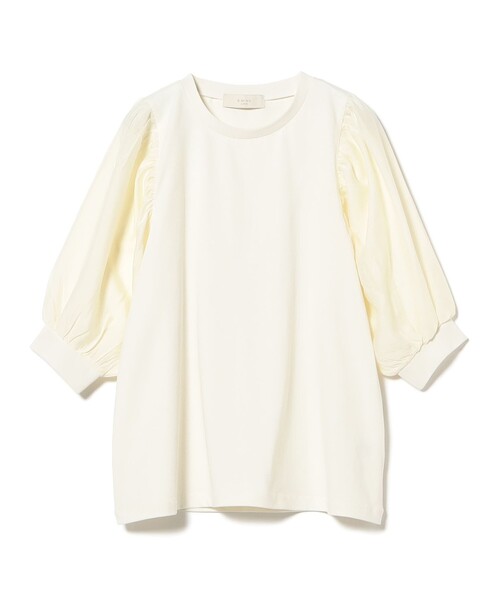 B:MING by BEAMS（ビーミングバイビームス）の「布帛切り替え ボリューム スリーブ プルオーバー（Tシャツ/カットソー・レディース・グレイッシュブルー/オフホワイト/ピンク系その他/ブラック・ONE SIZE）」の17枚目の写真