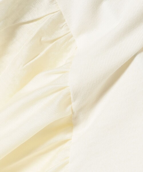 B:MING by BEAMS（ビーミングバイビームス）の「布帛切り替え ボリューム スリーブ プルオーバー（Tシャツ/カットソー・レディース・グレイッシュブルー/オフホワイト/ピンク系その他/ブラック・ONE SIZE）」の12枚目の写真