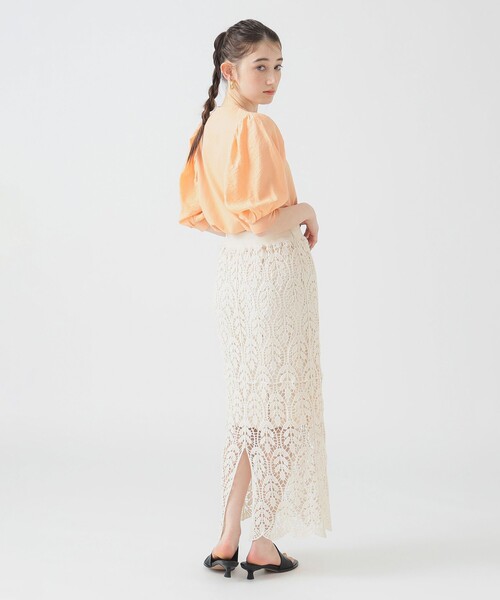 B:MING by BEAMS（ビーミングバイビームス）の「布帛切り替え ボリューム スリーブ プルオーバー（Tシャツ/カットソー・レディース・グレイッシュブルー/オフホワイト/ピンク系その他/ブラック・ONE SIZE）」の18枚目の写真